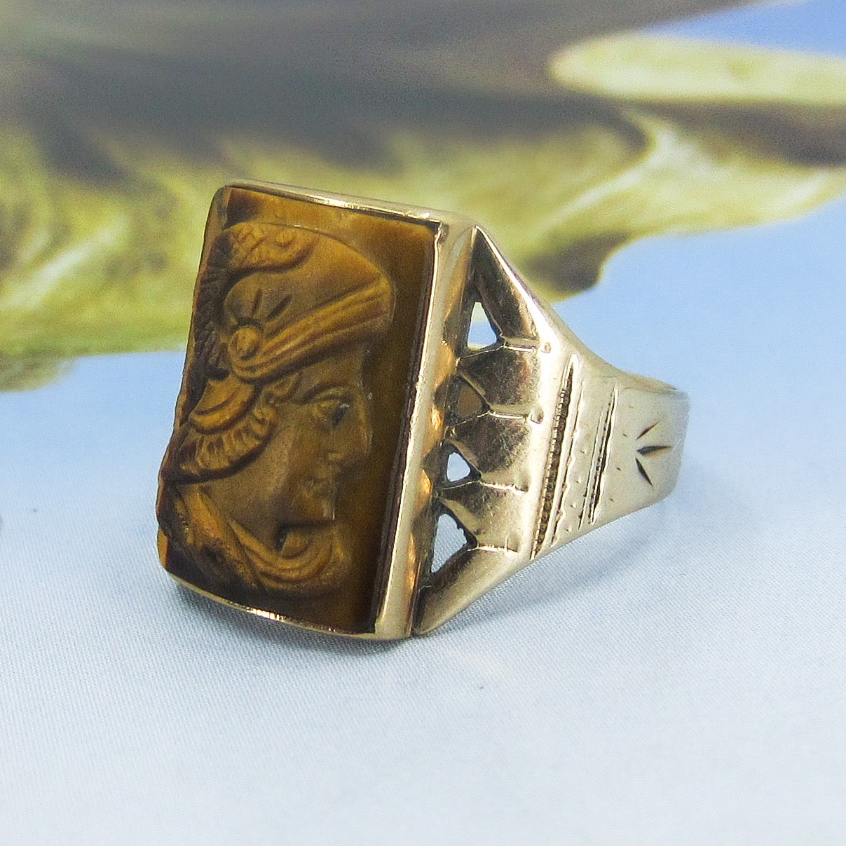 Tiger's Eye Stainless Steel Ring | Men's | REEDS Jewelers