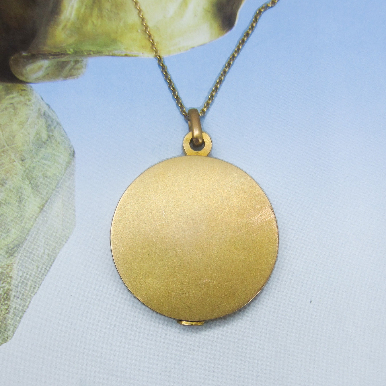 SOLD--Art Nouveau Diamond Two Swallows Slide Locket 18k, French c. 189 ...