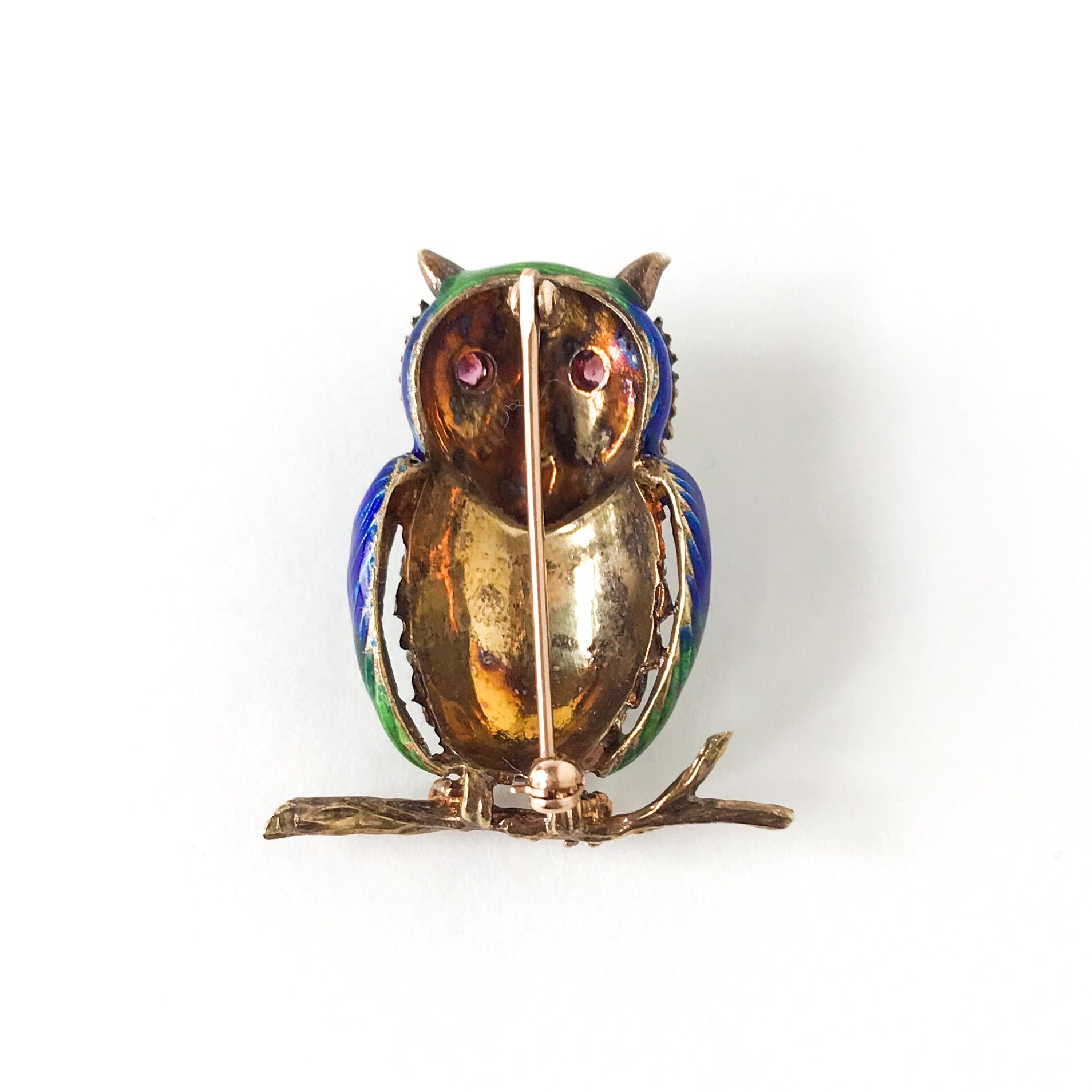 Enamel deals Vintage Owl brooch