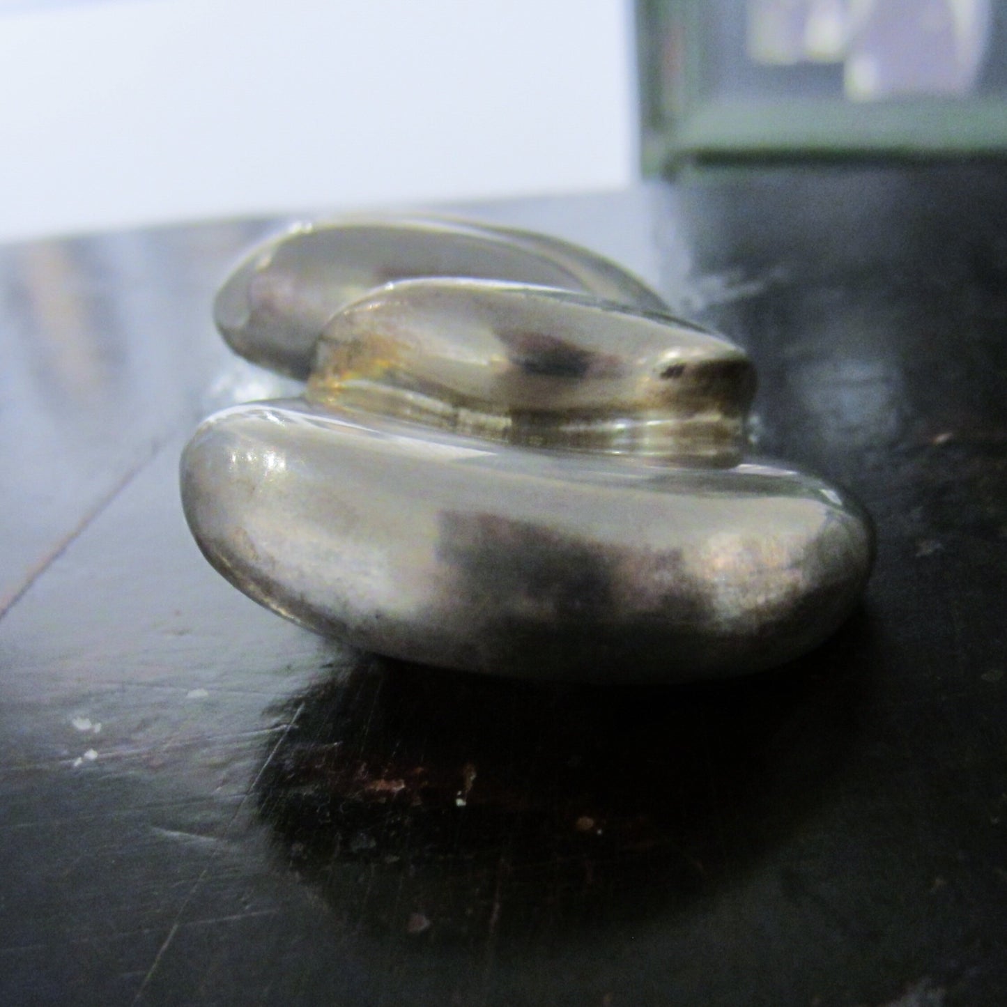 SOLD--Large Modernist Takashi Wada Earrings Sterling c. 1975