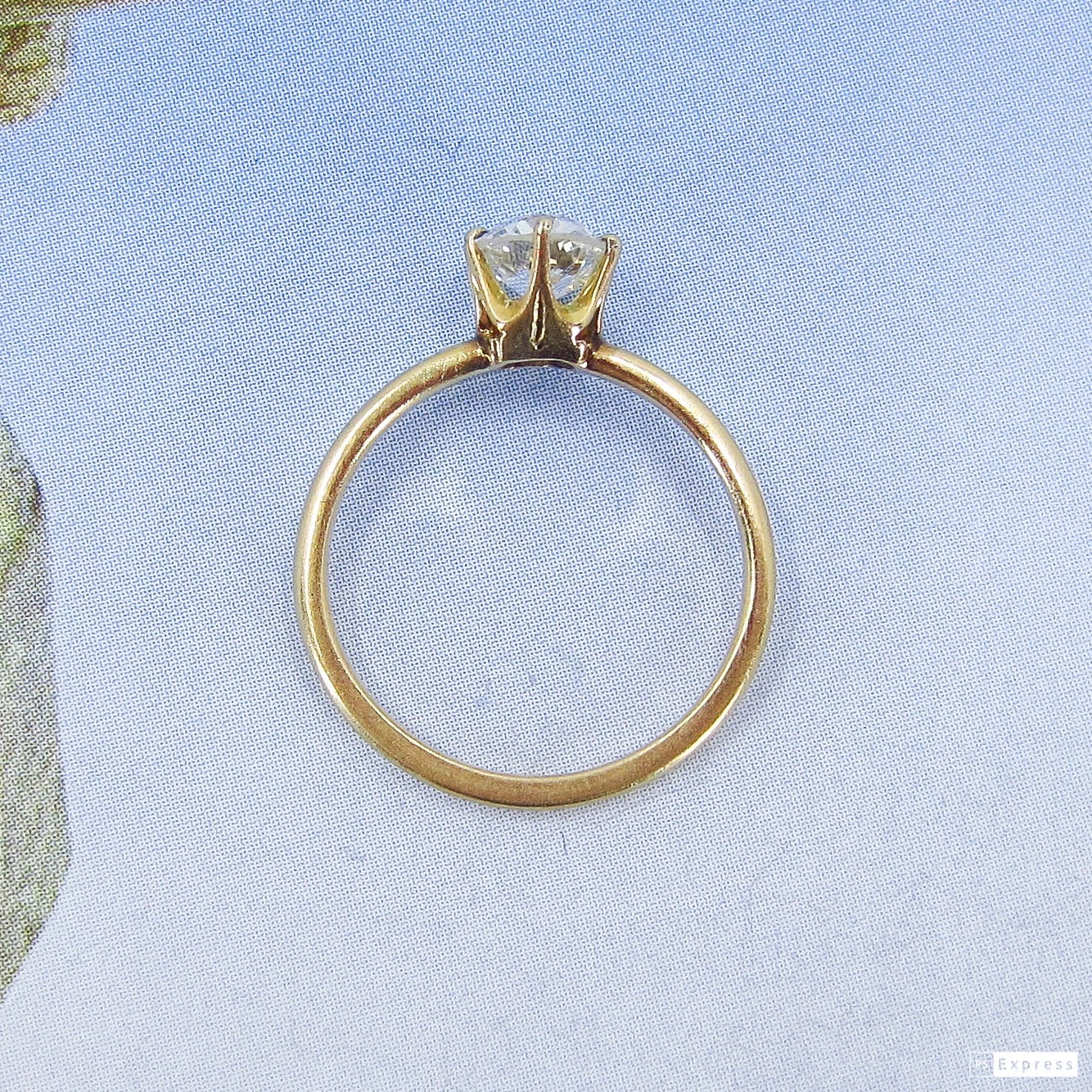 SOLD-Edwardian Old European .75ct Engagement Ring 18k, Kohn c. 1900